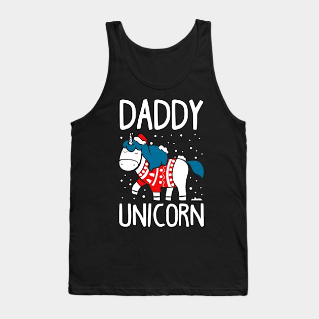 Matching Unicorn Ugly Christmas Sweatshirts Tank Top by KsuAnn